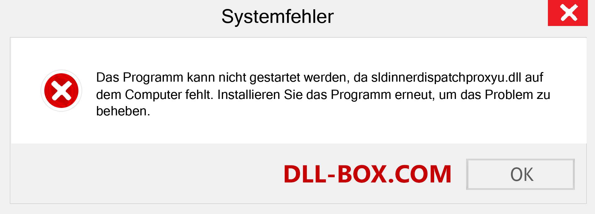 sldinnerdispatchproxyu.dll-Datei fehlt?. Download für Windows 7, 8, 10 - Fix sldinnerdispatchproxyu dll Missing Error unter Windows, Fotos, Bildern